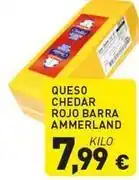 Hiperber Queso chedar rojo barra oferta