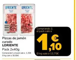 Supeco LORIENTE Pizcas de jamón curado oferta