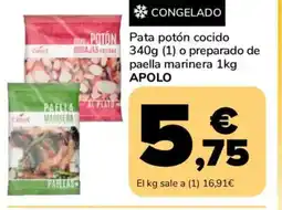Supeco APOLO Pata potón cocido o preparado de paella marinera oferta