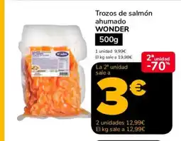 Supeco WONDER Trozos de salmón ahumado oferta