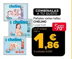 Supeco CHELINO Pañales varias tallas oferta