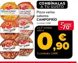Supeco CAMPOFRÍO Pizza varios sabores oferta