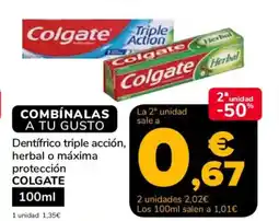 Supeco COLGATE Dentifrico triple acción, herbal o máxima protección oferta