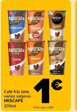Supeco NESCAFÉ Café frío latte varios sabores oferta