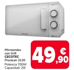 Supeco CECOTEC Microondas con Grill oferta