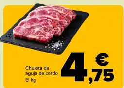 Supeco Chuleta de aguja de cerdo oferta