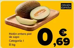 Supeco Melón entero piel de sapo oferta