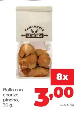 Alimerka Bollo con chorizo pincho oferta