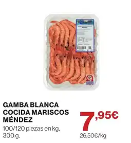 Supercor Gamba blanca cocida mariscos méndez oferta