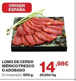 Supercor Lomo de cerdo ibérico fresco o adobado oferta