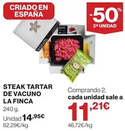 Supercor LA FINCA Steak tartar de vacuno oferta