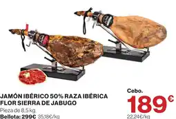 Supercor Jamón ibérico 50% raza ibérica flor sierra de jabugo oferta