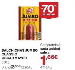 Supercor OSCAR MAYER Salchichas jumbo classic oferta