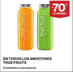 Supercor TRUE FRUITS En todos los smoothies oferta