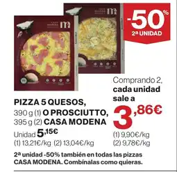 Supercor Pizza 5 quesos oferta