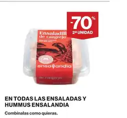 Supercor En todas las ensaladas y hummus ensalandia oferta