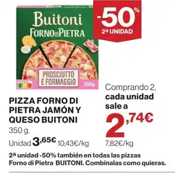 Supercor BUITONI Pizza forno di pietra jamón y queso oferta