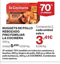 Supercor LA COCINERA Nuggets de pollo rebozado fino familiar oferta