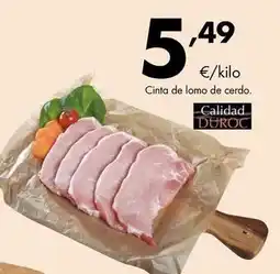 Supermercados Lupa Duroc - cinta de lomo de cerdo oferta