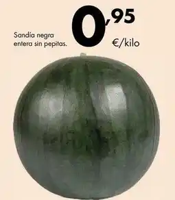 Supermercados Lupa Sandía negra entera sin pepitas oferta