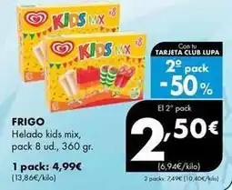 Supermercados Lupa Frigo - helado kids mix oferta