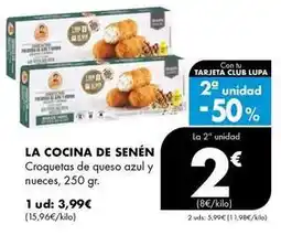 Supermercados Lupa La cocina - croquetas de queso azul y nueces oferta