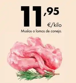 Muslos o lomos de conejo