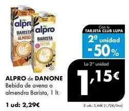 Supermercados Lupa Alpro - bebida de avena o almendra barista oferta