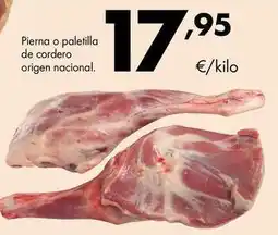 Supermercados Lupa Origen - pierna o paletilla de cordero origen nacional oferta