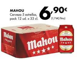 Supermercados Lupa Mahou - cerveza 5 estrellas oferta