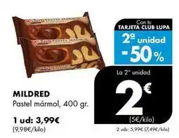 Supermercados Lupa Mildred - pastel marmol oferta