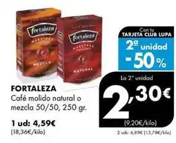 Supermercados Lupa Fortaleza - café molido natural o mezcla oferta