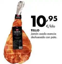 Supermercados Lupa Tello - jamón asado esencia deshuesado con pata oferta