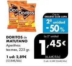 Supermercados Lupa Matutano - doritos de aperitivos oferta