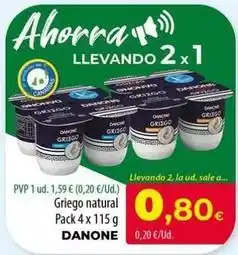 Spar La Palma Danone - griego natural oferta