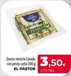 Spar La Palma El pastor - queso mezcla curado con pesto cuna oferta