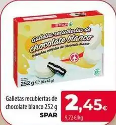 Spar La Palma Spar - galletas recubiertas de chocolate blanco oferta