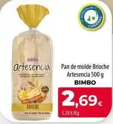 Spar La Palma Bimbo - pan de molde brioche artesencia oferta