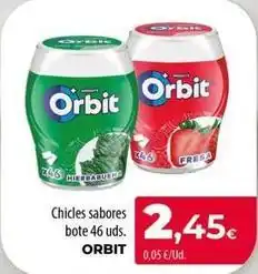 Spar La Palma Orbit - chicles sabores bote oferta