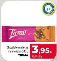 Spar La Palma Tirma - chocolate con leche y almendras oferta