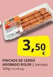 Supermercados MAS Roler - pinchos de cerdo adobado oferta