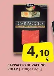 Supermercados MAS Roler - carpaccio de vacuno oferta