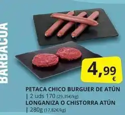 Supermercados MAS Pesca chico burguer de atun oferta