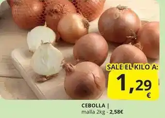 Supermercados MAS Cebolla oferta