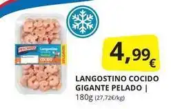 Supermercados MAS Langostino cocido gigante pelado oferta