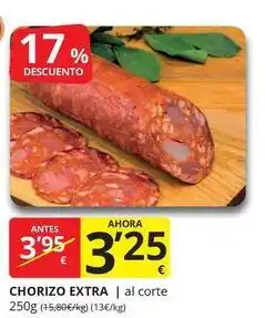 Supermercados MAS Chorizo extra oferta