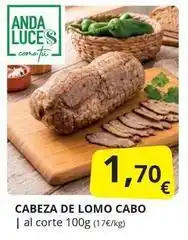 Supermercados MAS Anda - cabeza de lomo cabo oferta
