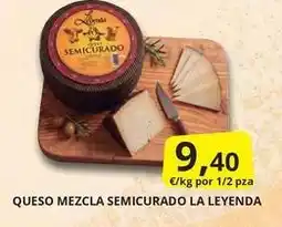 Supermercados MAS Leyenda - queso mezcla semicurado oferta