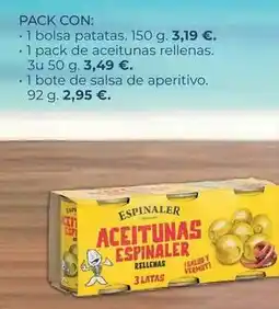 La Sirena Espinaler - pack con: aciitunas rellenas oferta