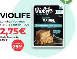 PrimaPrix Violife - lonchas veganas mature protein oferta